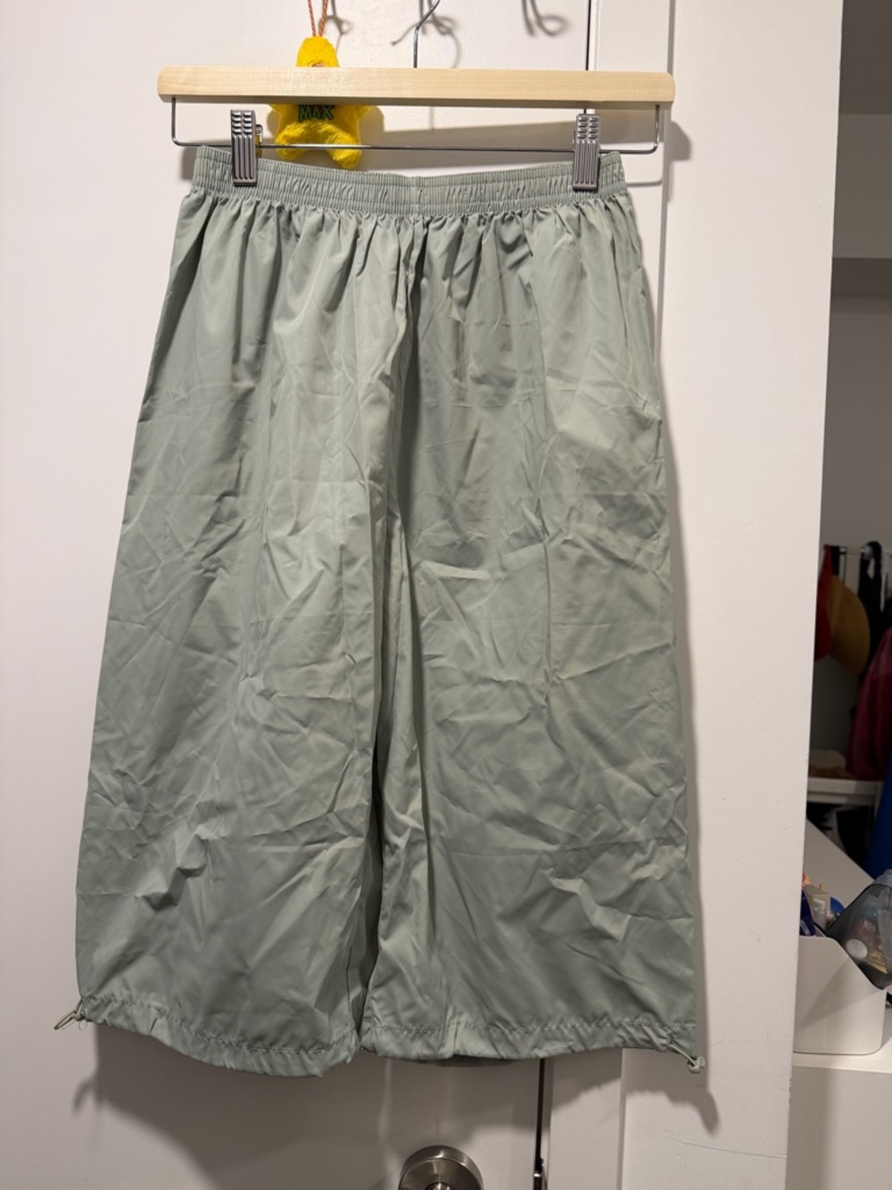 Ballet Warm-up Pants Light Sage Wide-Leg Drawstring Pants